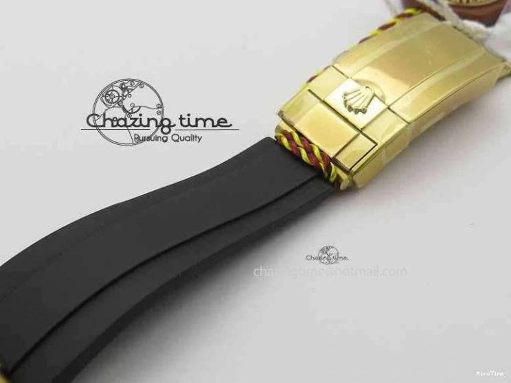 MiroTime 0417 Timeless Daytona YG 116518LN JH Best Edition White Dial On Rubber Strap A4130 (Free XS rubber strap) 3643